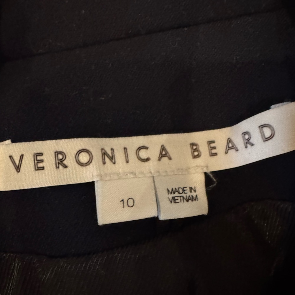 Veronica Beard Navy Dickey Blazer with Gold Buttons - Picture 4 of 5